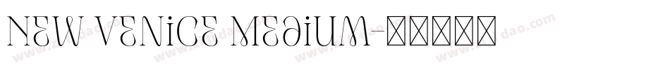 New Venice Medium字体转换
